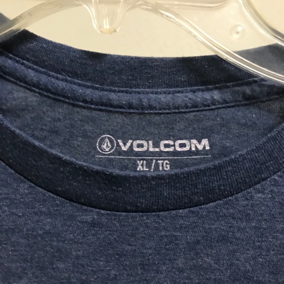 Volcom Kids Long Sleeve Blue Shirt with Yellow Graphic Size XL - Picture 3 of 4